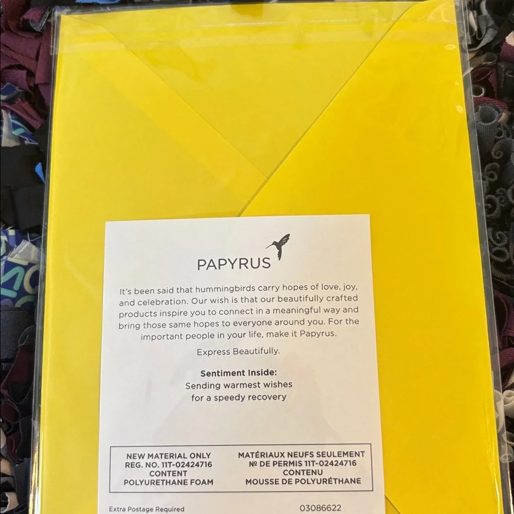 🆕Papyrus 3D “Get Well” Greeting Card